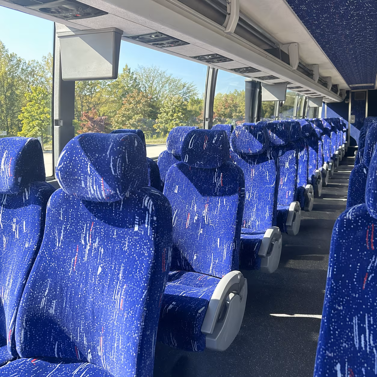wilmington charter bus interior